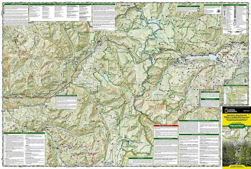 Goat Rocks, Norse Peak & William O. Douglas Areas Map