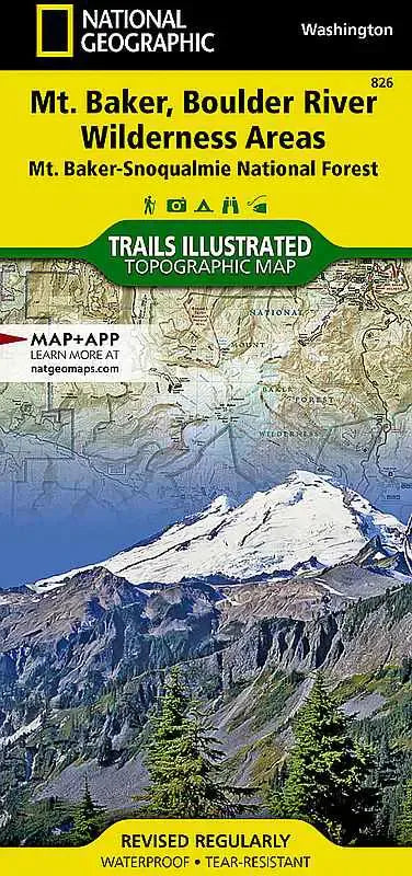 Mt Baker - Boulder River Wilderness Area Map