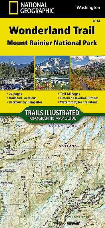 Wonderland Trail Map Booklet - Mt Rainier NP