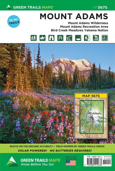 Mount Adams, WA - Green Trails Map 367S