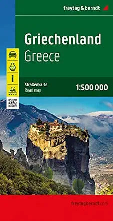 Greece Travel Map by Freytag & Berndt
