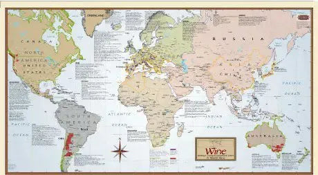 World Wine Regions Map