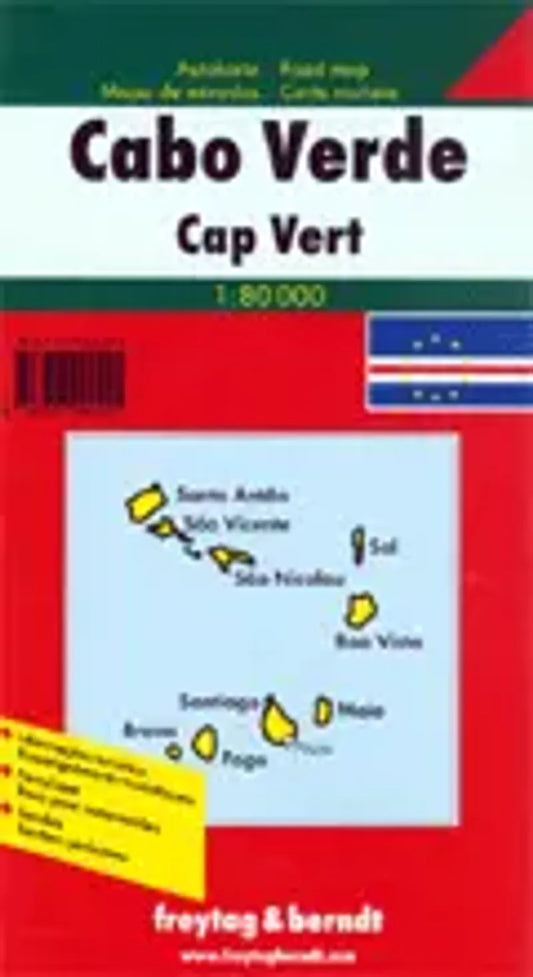 Cape Verde Islands Travel Map by Freytag & Berndt