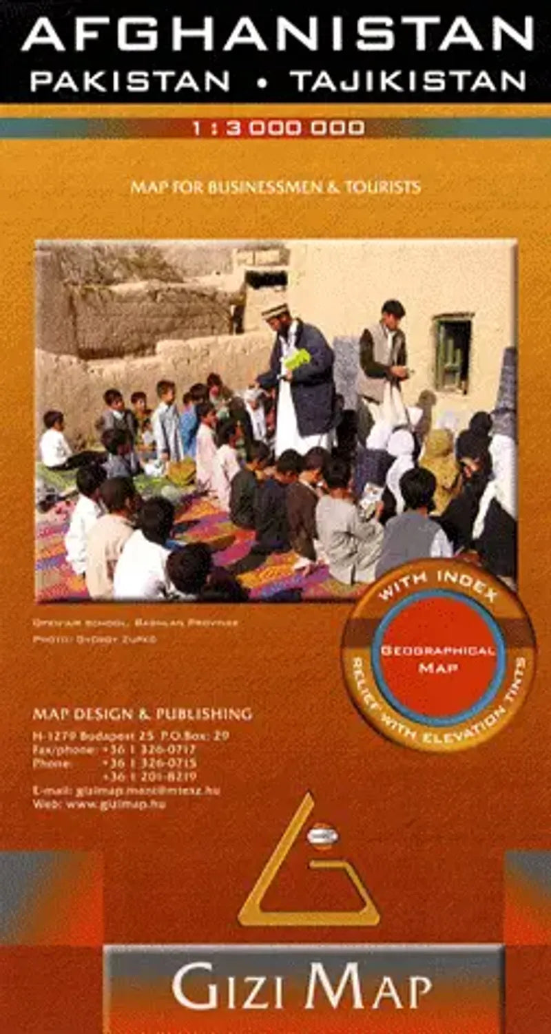 Afghanistan & Kabul Travel Map by Gizi