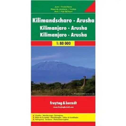 Kilimanjaro & Arusha Map by Freytag & Berndt