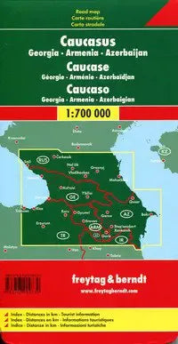 Caucasus Travel Map by Freytag & Berndt