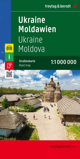 Ukraine & Moldova Road Map by Freytag & Berndt