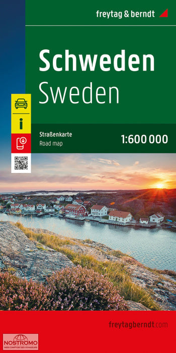 Sweden Road Map by Freytag & Berndt