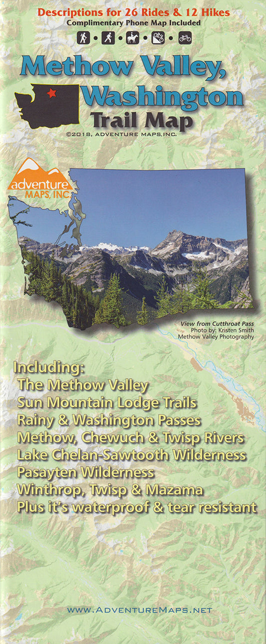 Methow Valley Hiking & Biking Trail Map - Cover