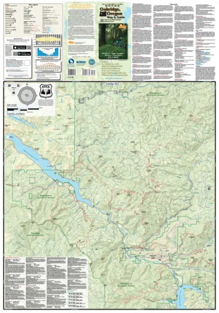Oakridge, Oregon Hiking & Biking Trail Map - Map Detail