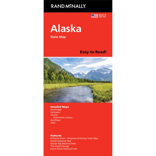 Alaska State Highway Folded Map by Rand McNally (Easy to Read) - Cover