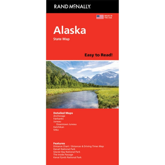 Alaska State Highway Folded Map by Rand McNally (Easy to Read) - Cover