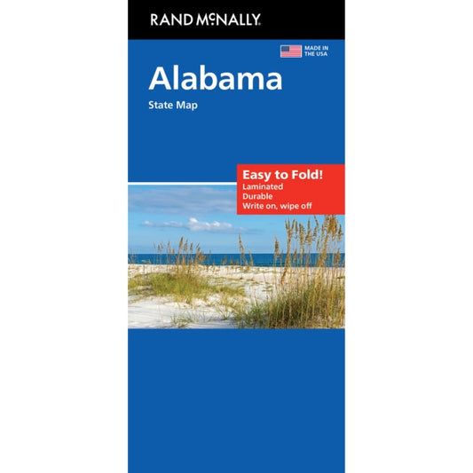Alabama State Highway Laminated Map by Rand McNally (Easy to Fold) - Cover