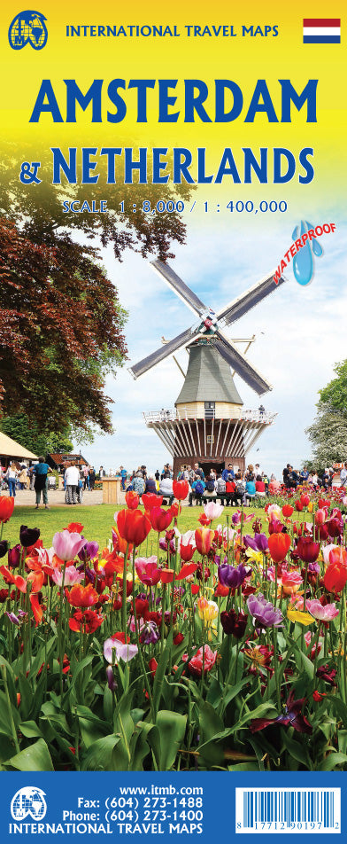 Amsterdam & Netherlands Travel & Reference Map by ITMB - Cover