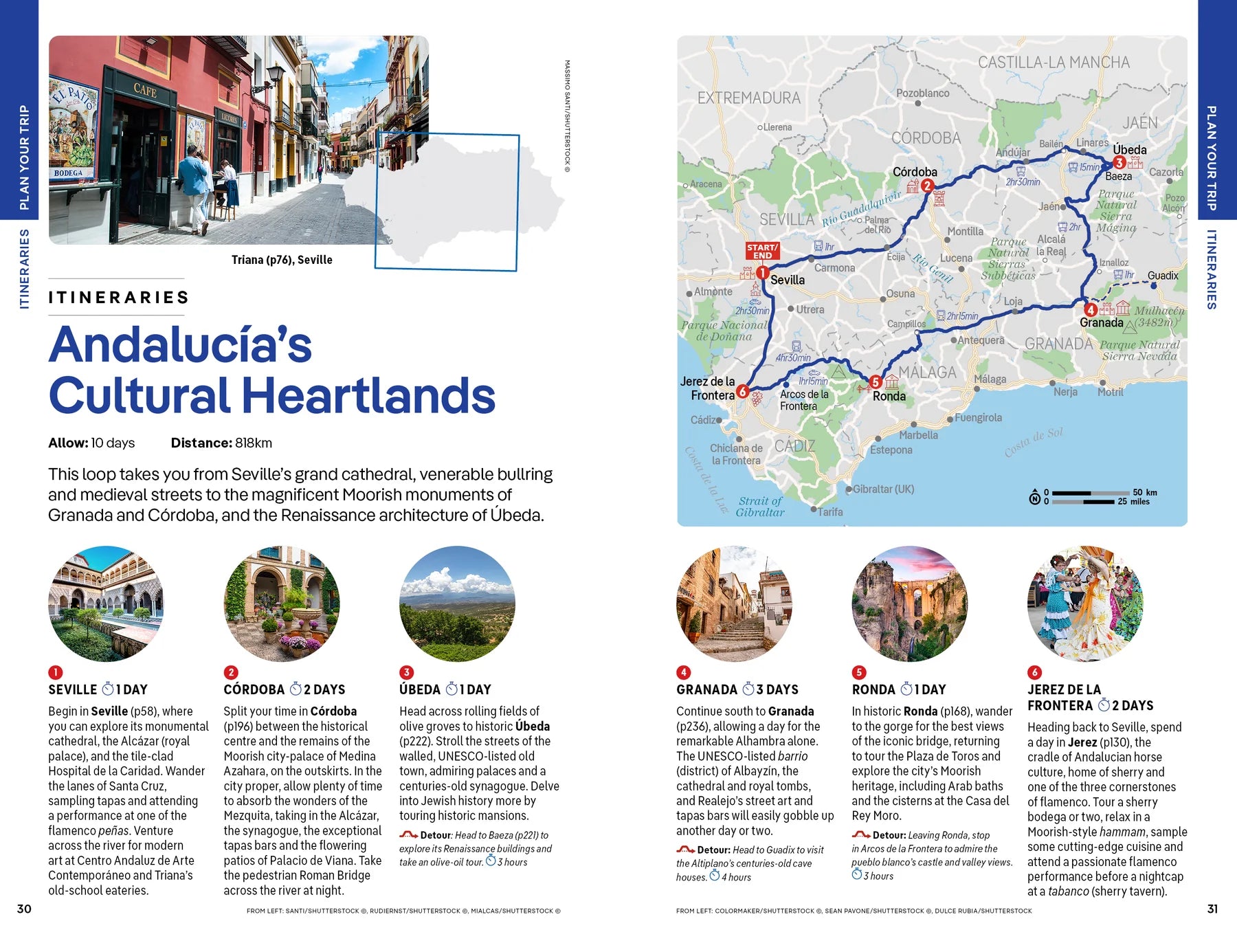 Andalucia Travel Guide Book by Lonely Planet - Sample Page