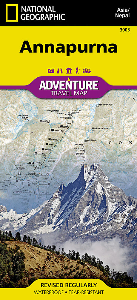 Annapurna Adventure Folded Travel Map by National Geographic - Cover