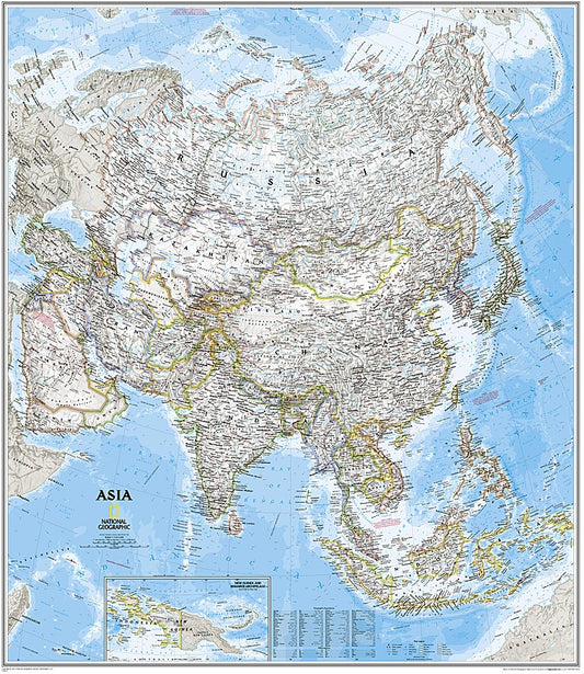 Geographical Asian Map Asia Maps – Metsker Maps