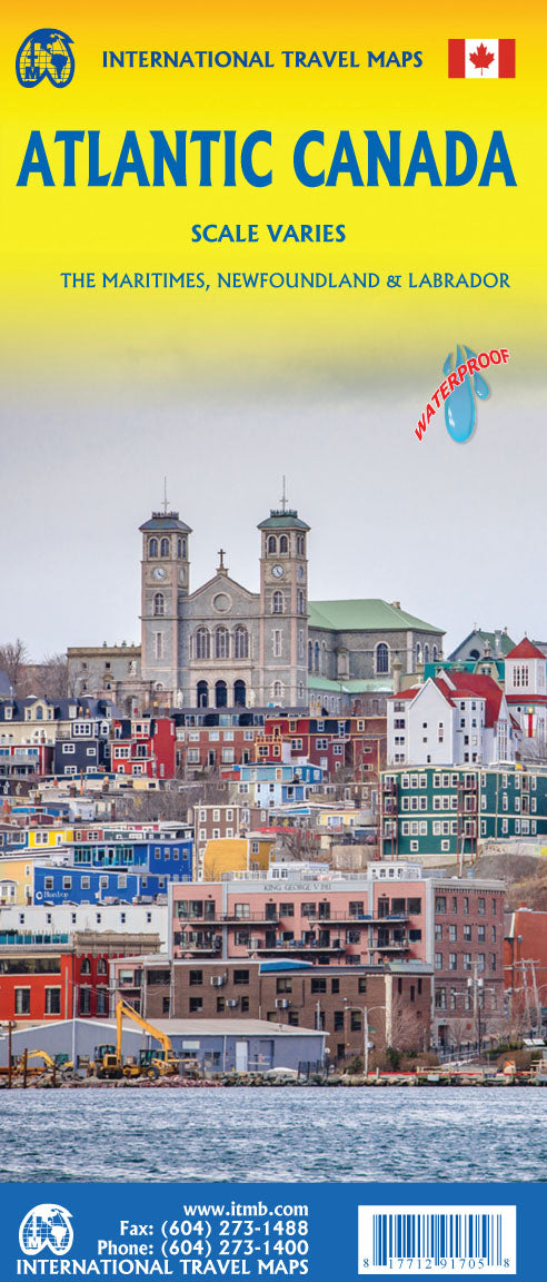 Atlantic Canada Travel & Reference Map by ITMB - Cover
