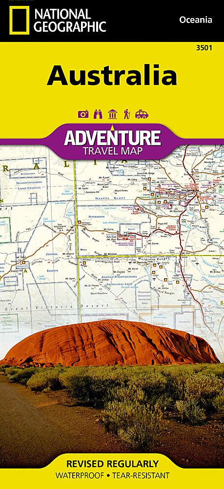 Australia Adventure Travel Map by National Geographic - Cover