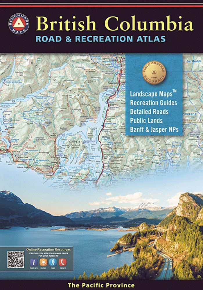 British Columbia Road & Recreation Atlas by Benchmark Maps - Cover