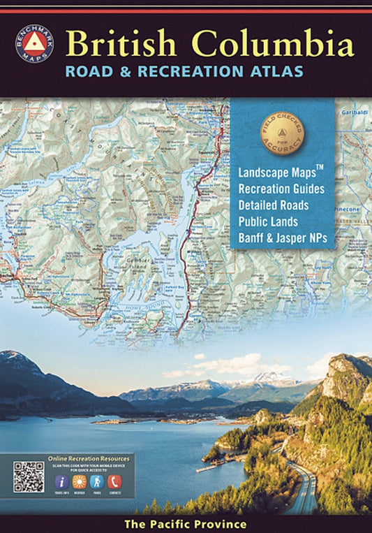 British Columbia Road & Recreation Atlas by Benchmark Maps - Cover