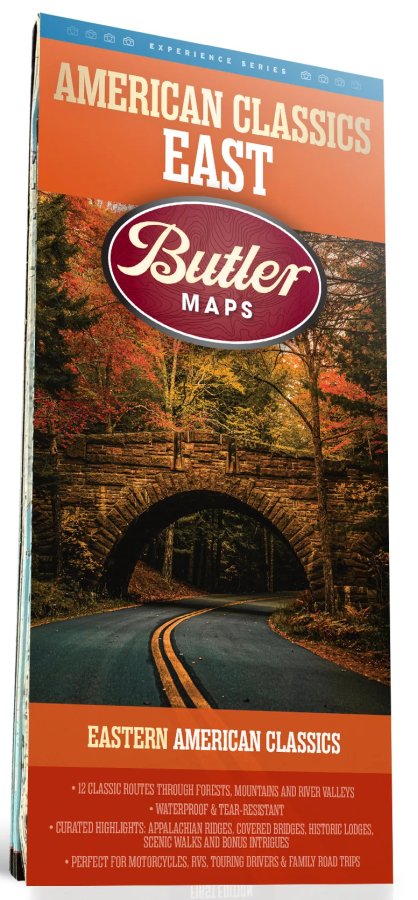 Eastern United States Map - Classic Driving Routes by Butler Maps - Cover