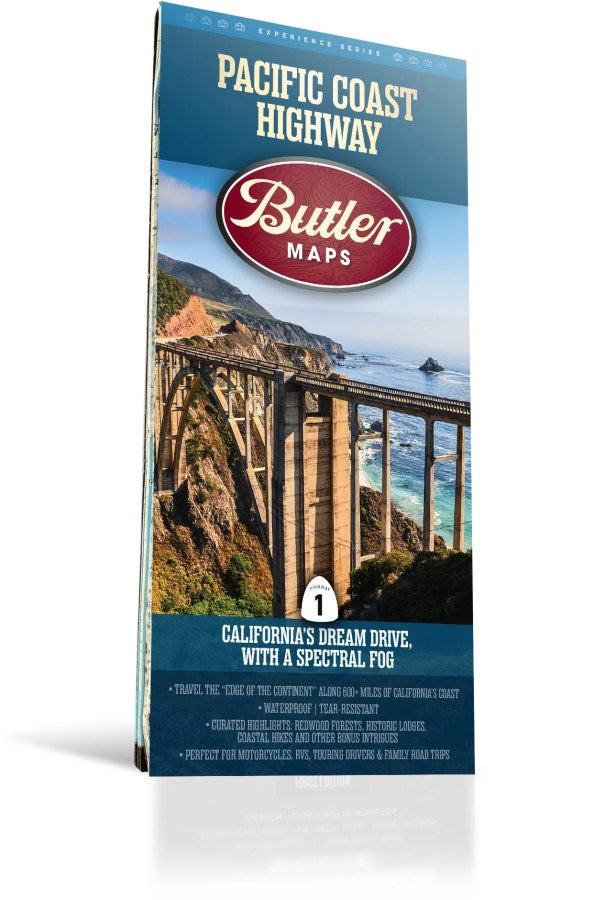 Pacific Coast (California) Highway Driving Guide Map by Butler Maps - Cover