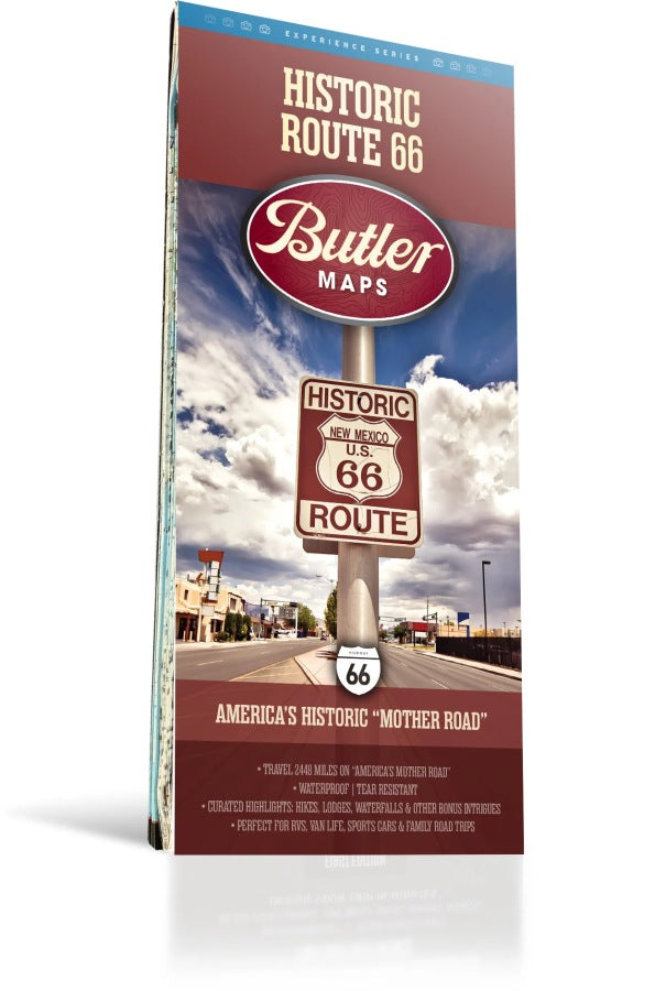 Route 66 Driving Guide Map by Butler Maps - Cover