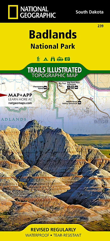 Badlands National Park Trails Illustrated - BadlandsNP TRA239 Cover