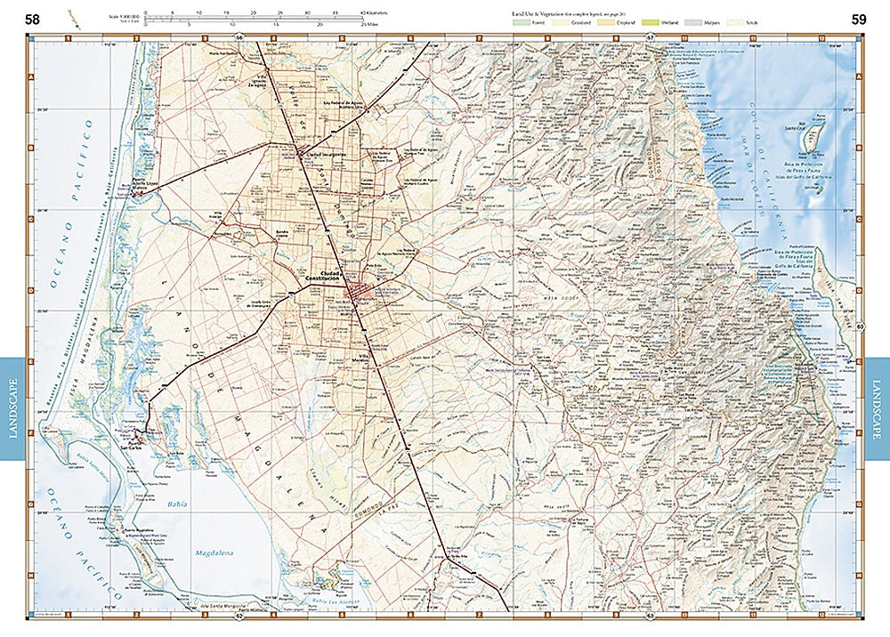 Baja California Road & Recreation Atlas by Benchmark Maps - Map Detail