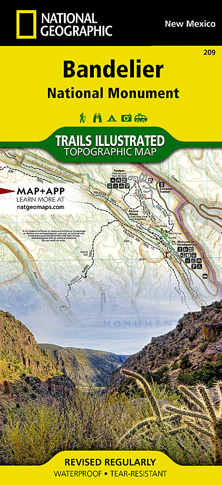 Bandelier National Monument Trails Illustrated Topographic Map #209 - Cover