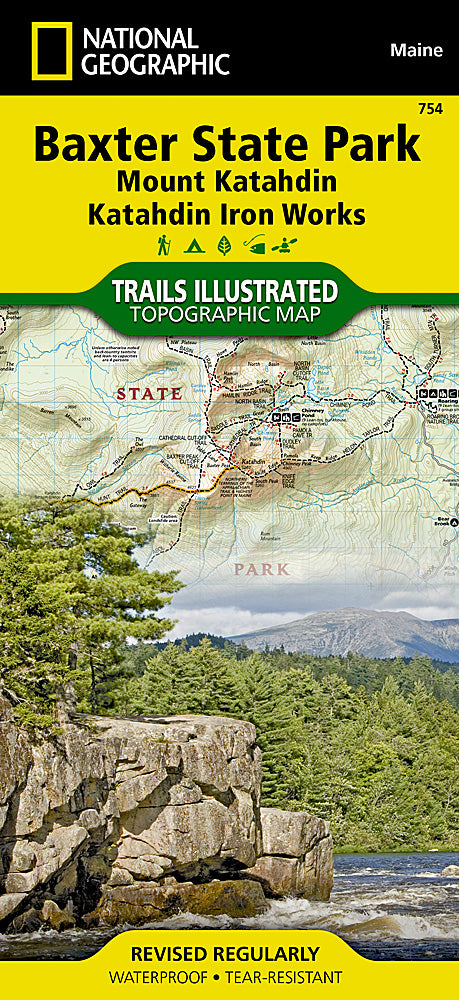 Baxter State Park Trails Illustrated Topographic Map #754 - Cover