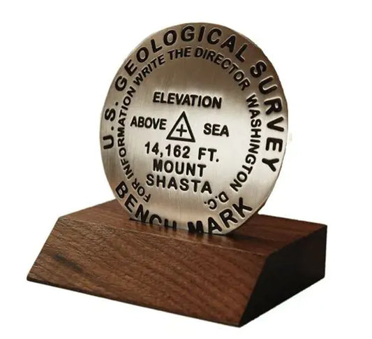 Wooden Display Base for Bench Mark Medallions