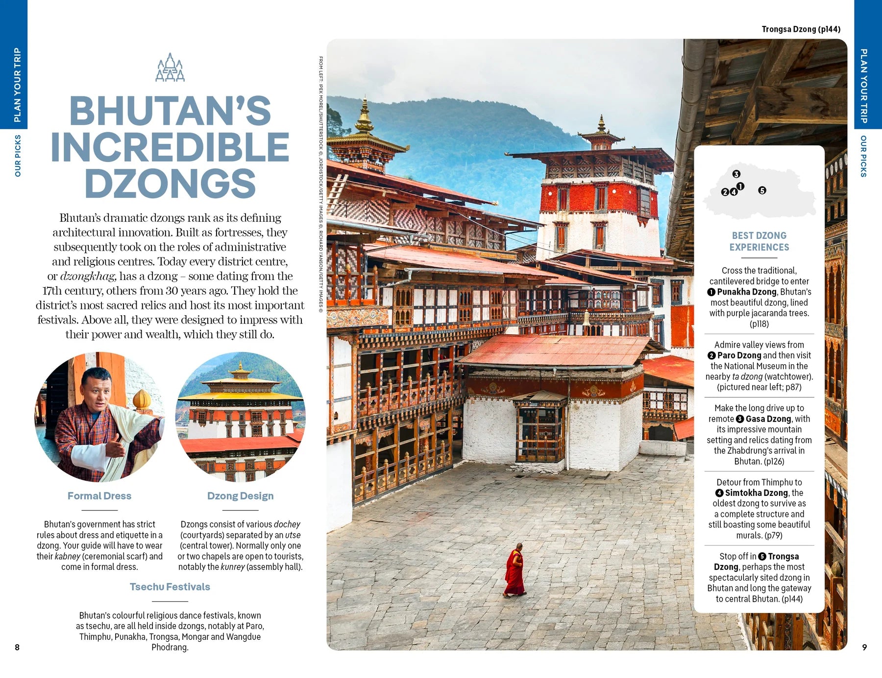 Bhutan Travel Guide Book by Lonely Planet - Sample Page