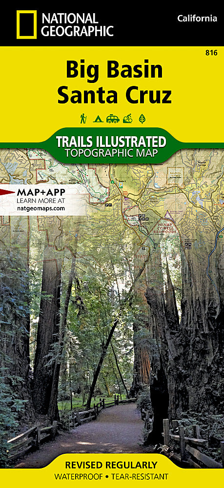 Big Basin / Santa Cruz Trails Illustrated Topographic Map #816 - Cover