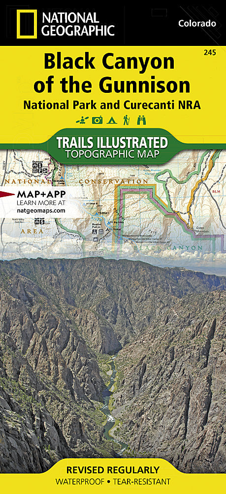 Black Canyon of the Gunnison National Park Trails Illustrated Topographic Map #245 - Cover