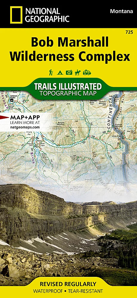 Bob Marshall Wilderness Complex Trails Illustrated Topographic Map #725 - Cover