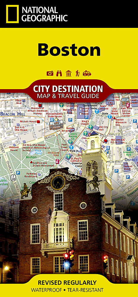 Boston City Destination Map & Travel Guide - Cover