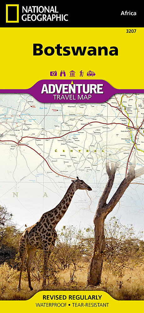 Botswana Adventure Travel Map by National Geographic - Cover
