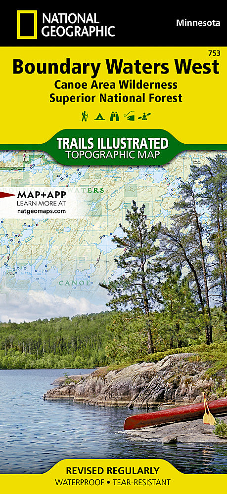 Boundary Waters Canoe Area Wilderness West Trails Illustrated Topographic Map #753 - Cover