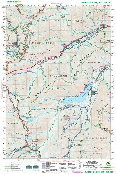 Bumping Lake, WA - Green Trails Map #271