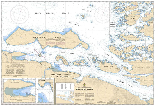 Canadian Nautical Chart #3546 - Broughton Strait