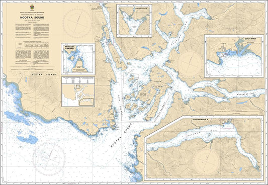 Canadian Nautical Chart #3675 - Nootka Sound