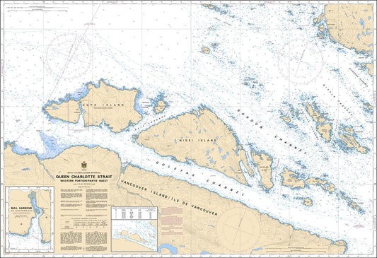 Canadian Nautical Chart #3549 - Queen Charlotte Strait (Western Portion)