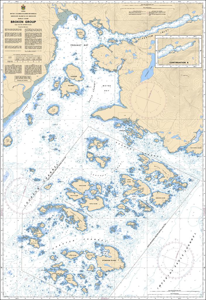 Canadian Nautical Chart #3670 - Broken Group