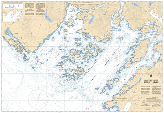 Canadian Nautical Chart #3671 - Barkley Sound