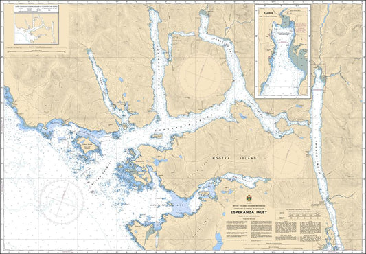 Canadian Nautical Chart #3676 - Esperanza Inlet