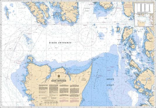 Canadian Nautical Chart #3800 - Dixon Entrance