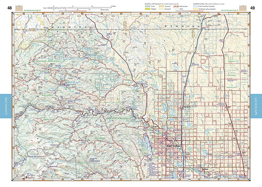 Colorado Road & Recreation Atlas by Benchmark Maps - Map Detail