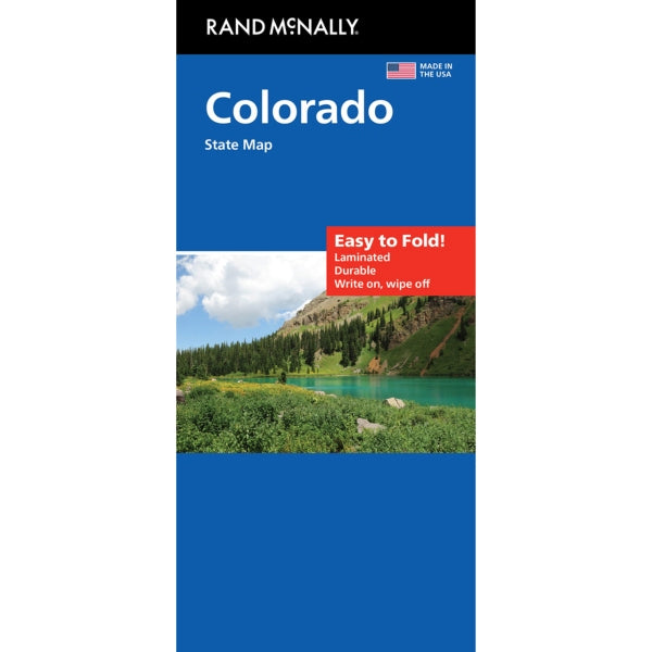 Colorado State Highway Laminated Map by Rand McNally (Easy to Fold) - Cover